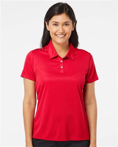 Adidas A325 Polo à épaulettes 3 bandes pour femme
