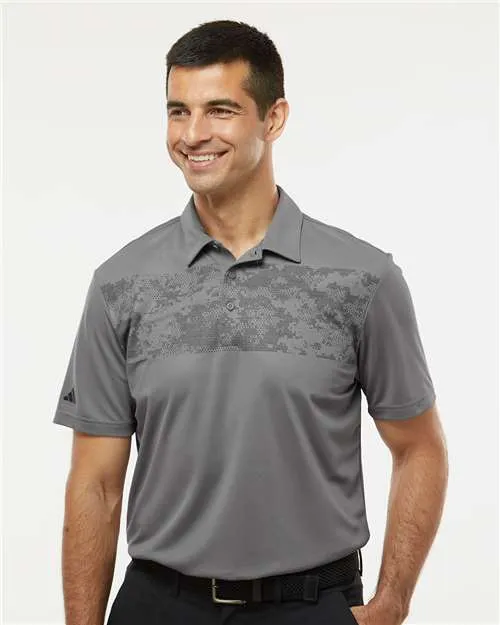 Adidas A585 Polo à impression camouflage sur le torse