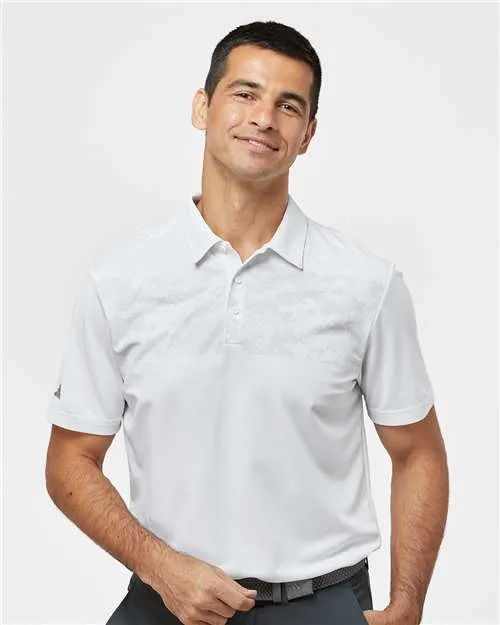 Adidas A585 Polo à impression camouflage sur le torse