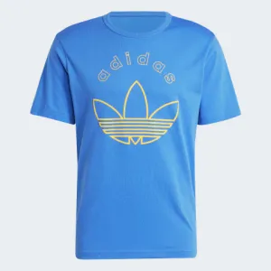 ADIDAS GRFX TEE BLEU Vêtements Adidas