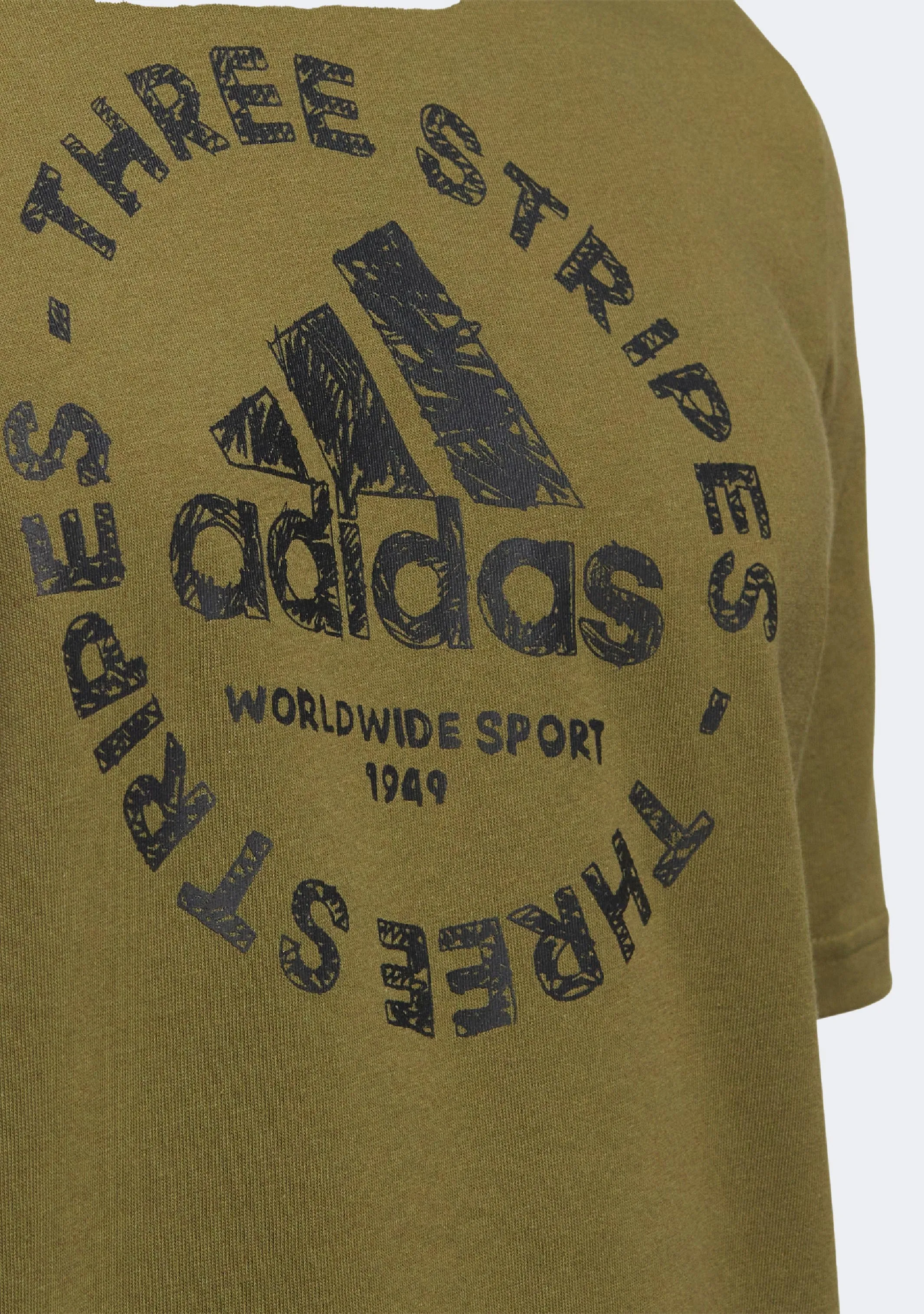 T-shirt graphique Adidas Hommes avec emblème Sketch