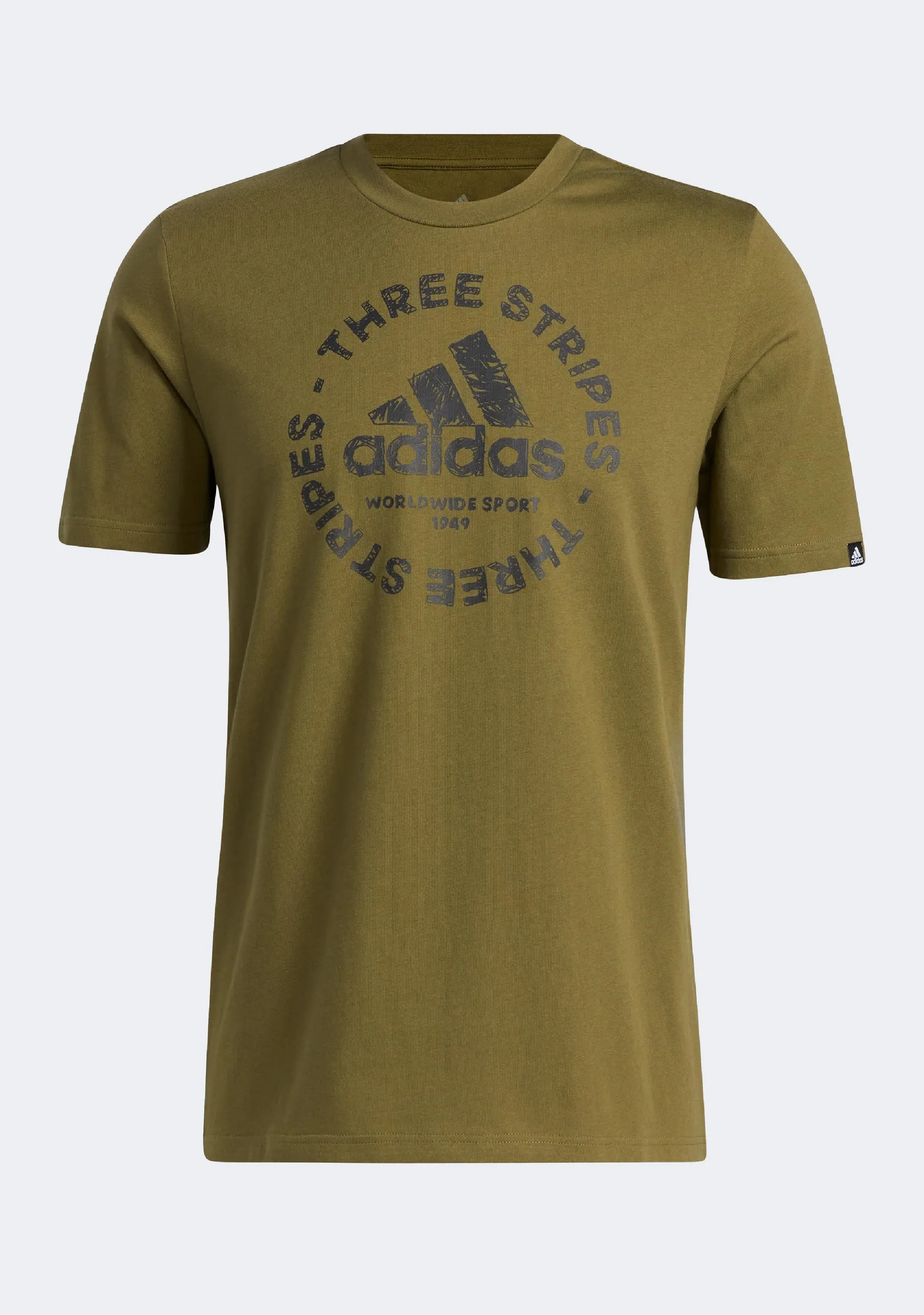 T-shirt graphique Adidas Hommes avec emblème Sketch