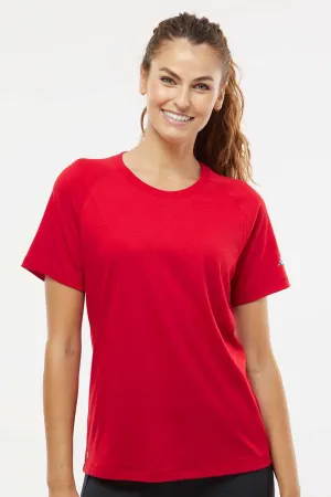 T-shirt à manches courtes pour femmes Adidas - Rouge Puissance