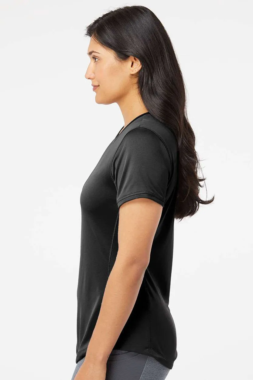 Adidas T-shirt à manches courtes col rond pour femme UPF 50  - Noir