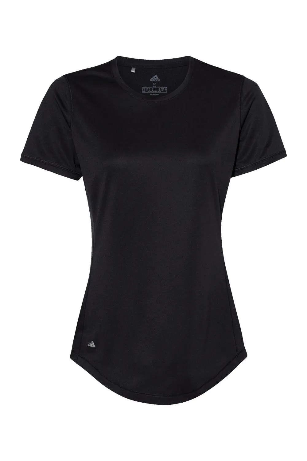 Adidas T-shirt à manches courtes col rond pour femme UPF 50  - Noir