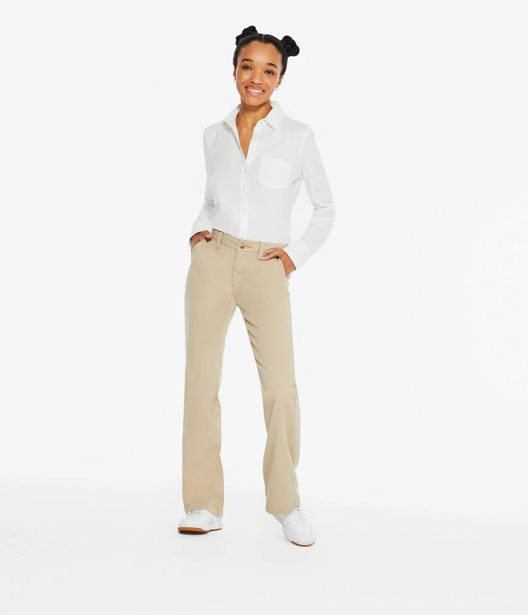 Pantalon classique en twill pour femmes Aeropostale