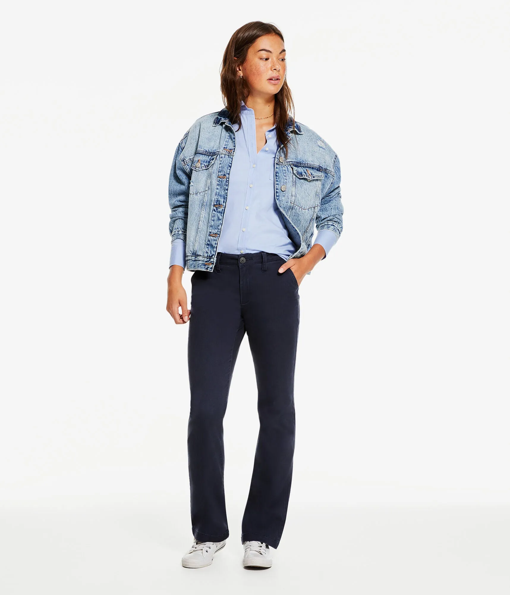 Pantalon classique en twill pour femmes Aeropostale