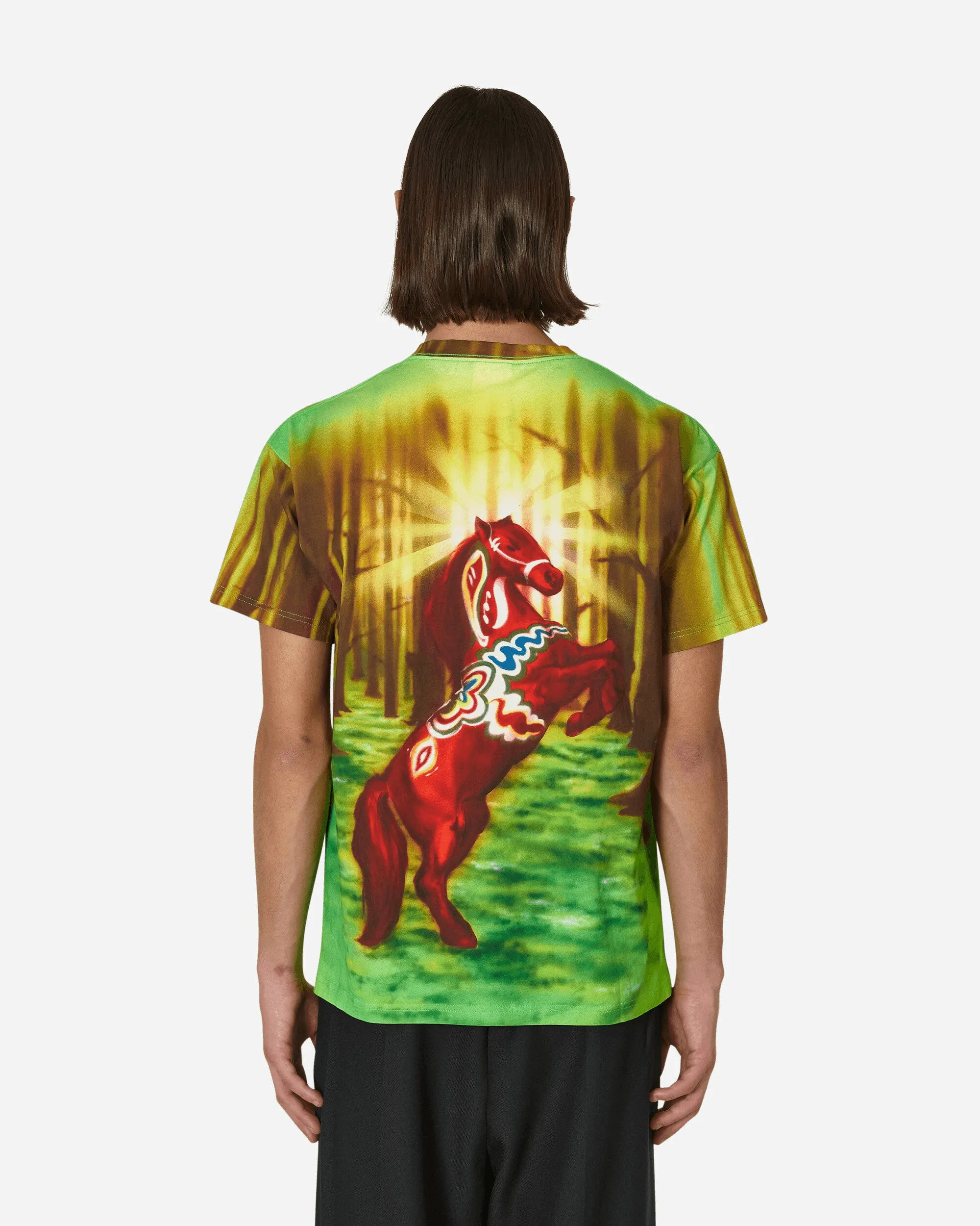 T-shirt Cheval à l'aérographe Multicolore