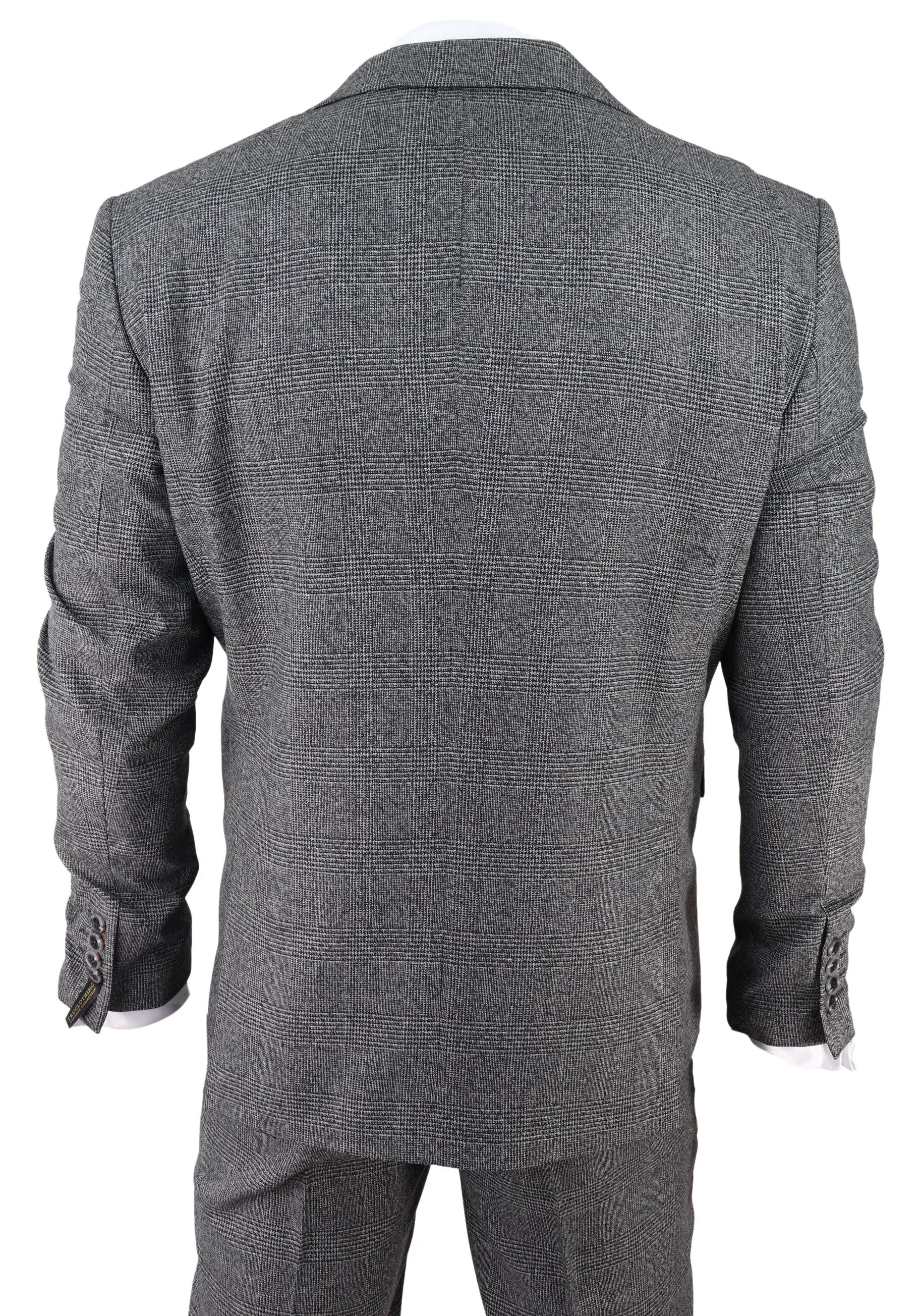 Costume 3 pièces AK-10 en tweed chevron
