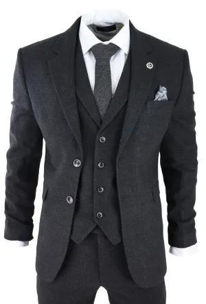 Costume 3 pièces AK-11 en tweed chevron