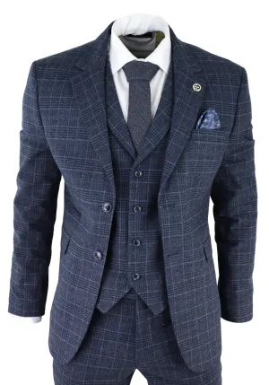 Costume 3 pièces AK-13 en tweed chevron