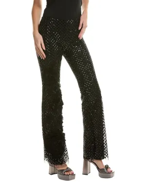 Pantalon en mélange de soie Alberta Ferretti
