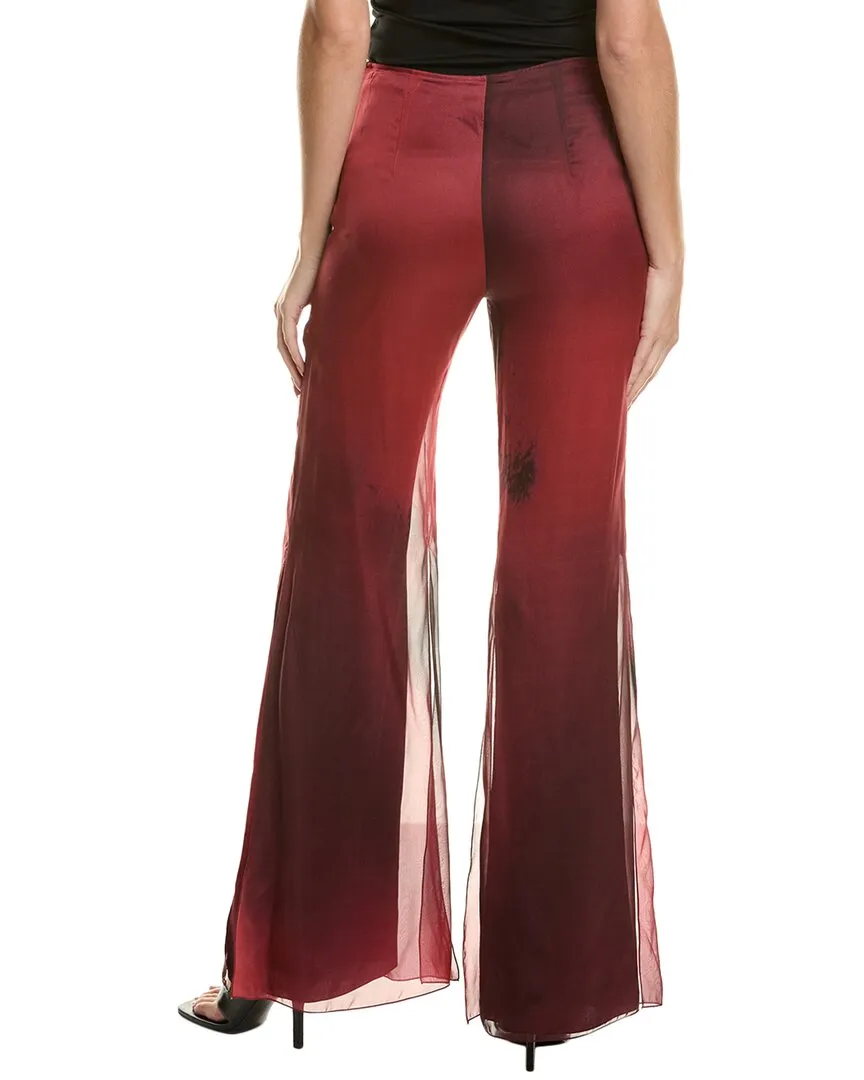 Pantalon en soie Alberta Ferretti