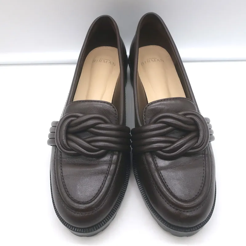 Alexandre Birman Vicky Loafers Cuir Marron Foncé Taille 38.5