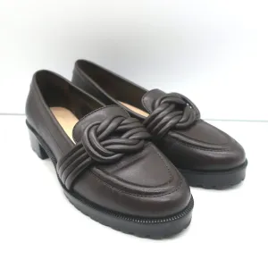 Alexandre Birman Vicky Loafers Cuir Marron Foncé Taille 38.5