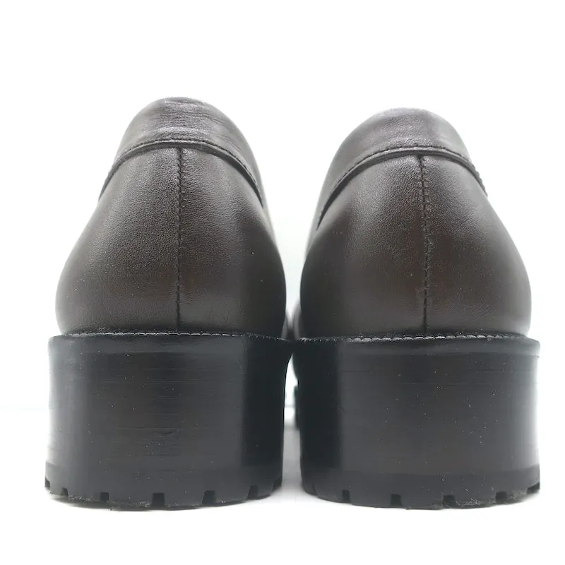Alexandre Birman Vicky Loafers Cuir Marron Foncé Taille 38.5