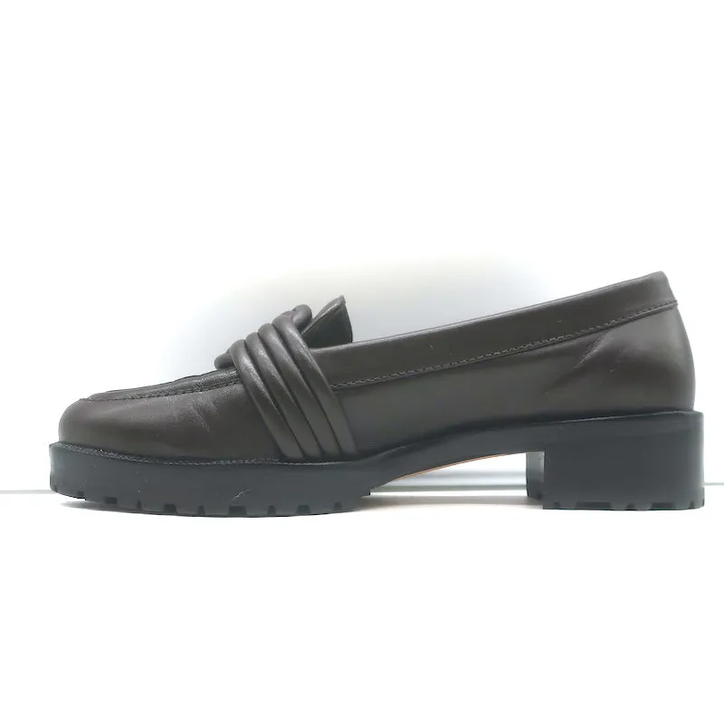 Alexandre Birman Vicky Loafers Cuir Marron Foncé Taille 38.5