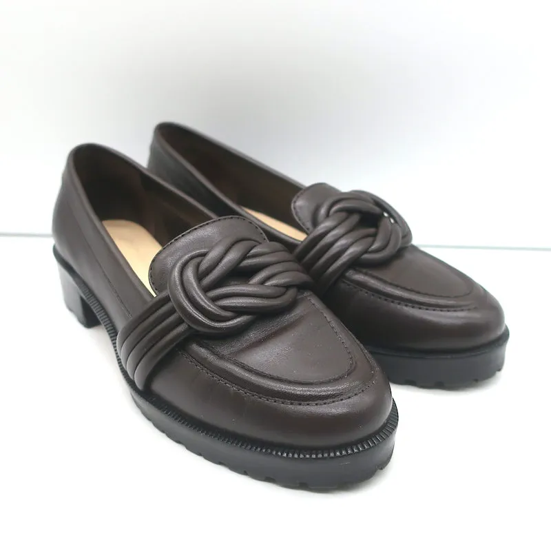 Alexandre Birman Vicky Loafers Cuir Marron Foncé Taille 38.5