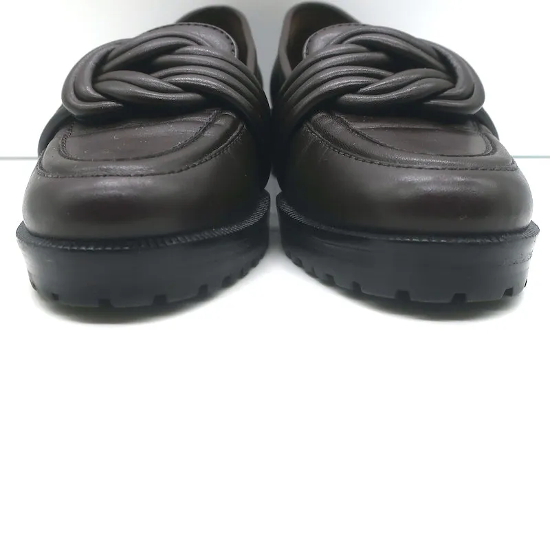 Alexandre Birman Vicky Loafers Cuir Marron Foncé Taille 38.5