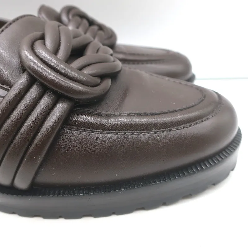 Alexandre Birman Vicky Loafers Cuir Marron Foncé Taille 38.5