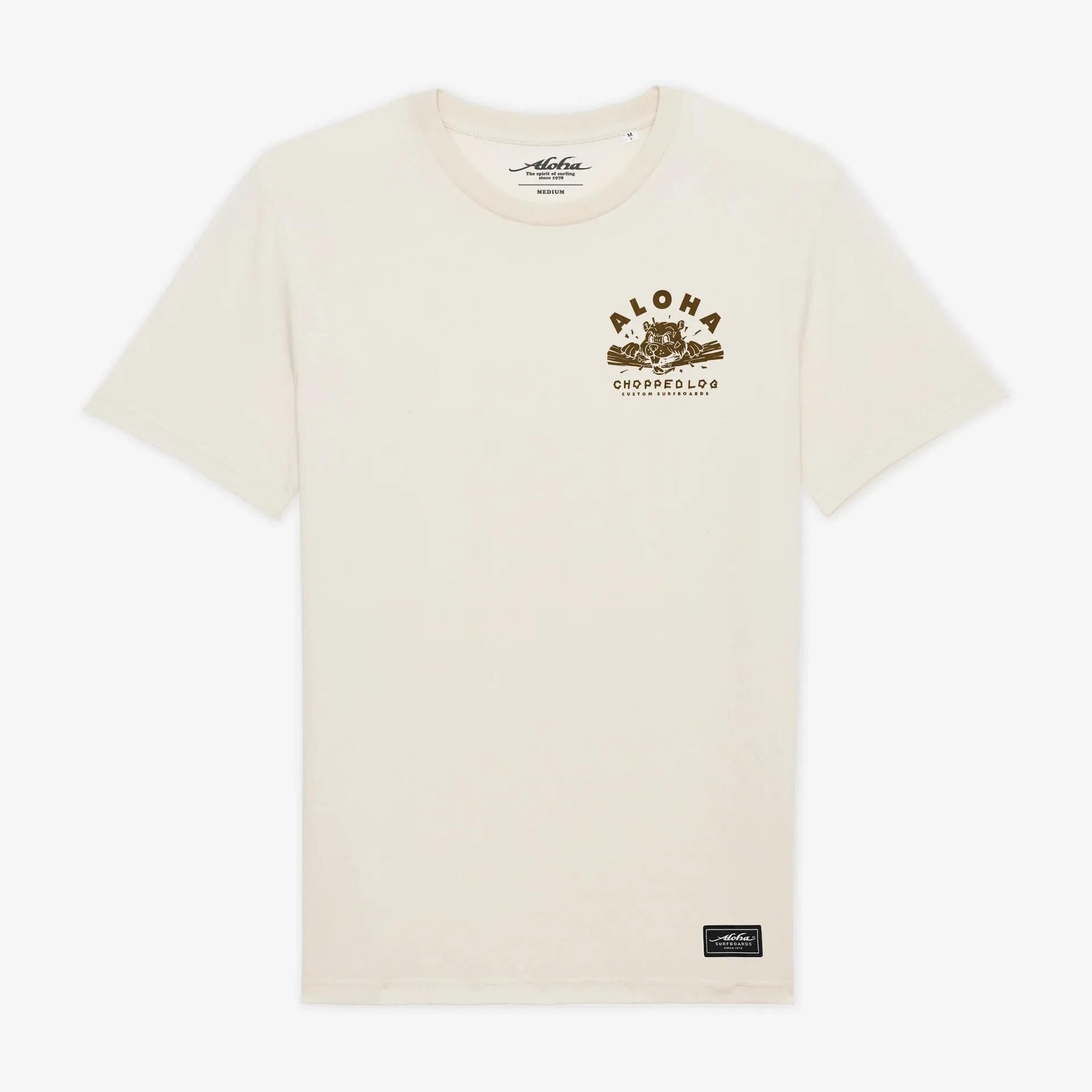 T-shirt Aloha Beaver Chomp - Blanc cassé