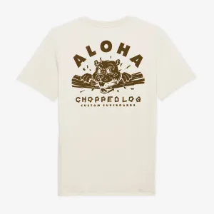 T-shirt Aloha Beaver Chomp - Blanc cassé