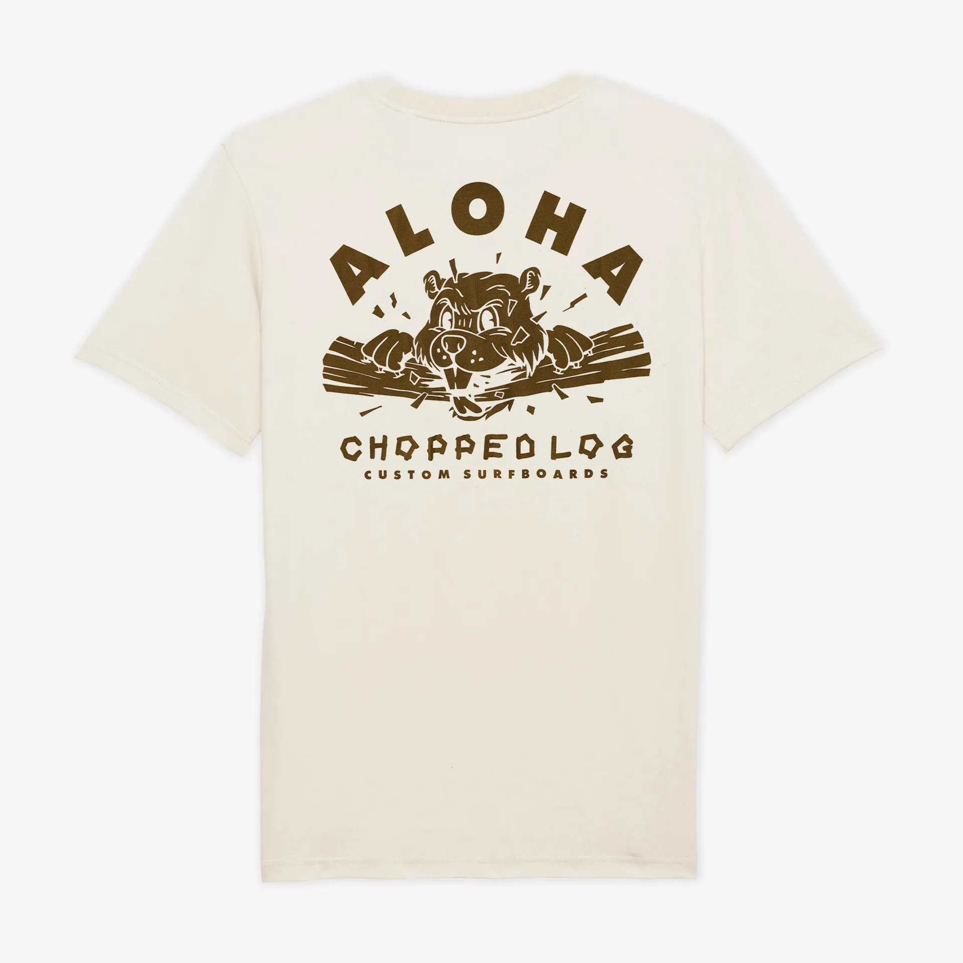 T-shirt Aloha Beaver Chomp - Blanc cassé