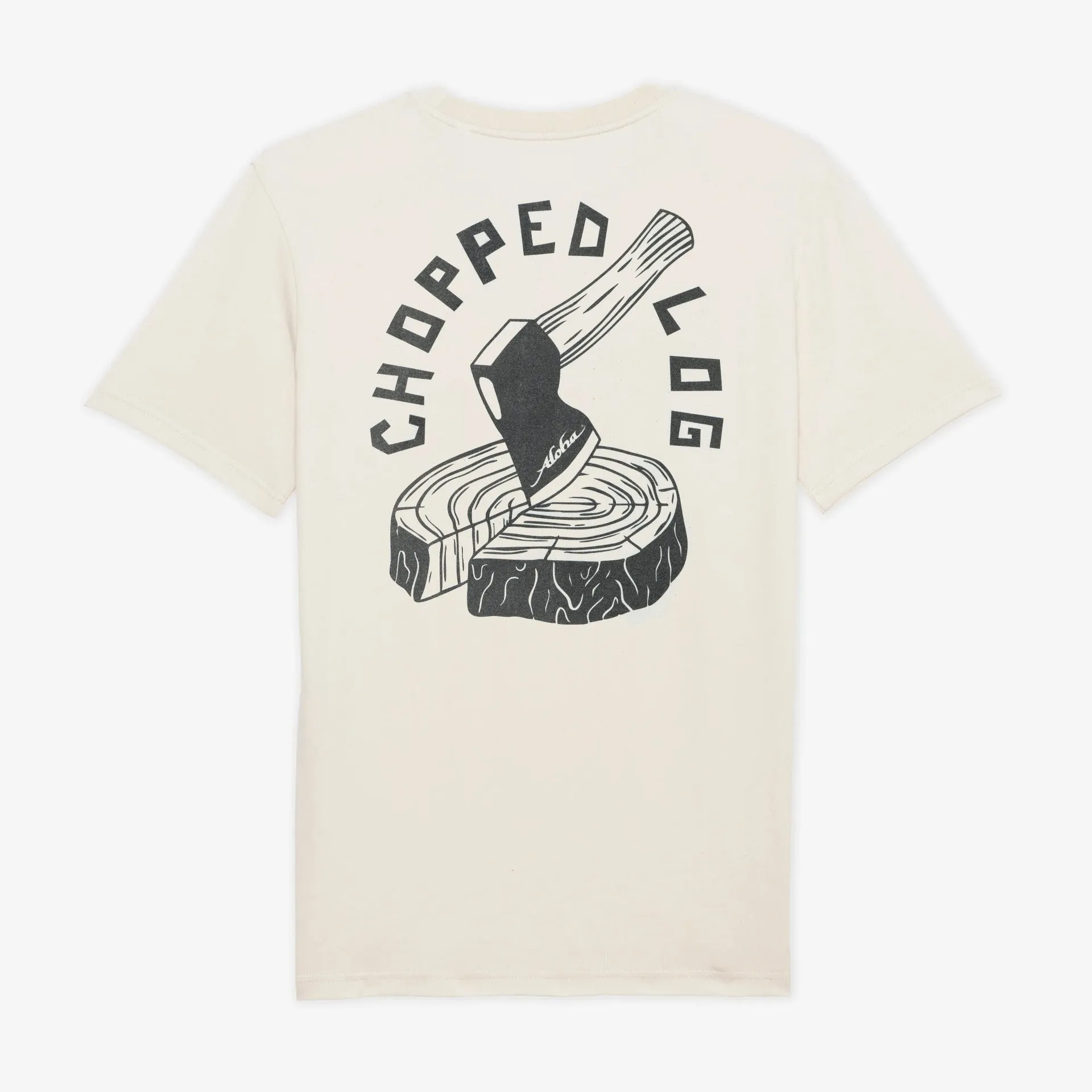 T-shirt Aloha Chopped Log - Naturel