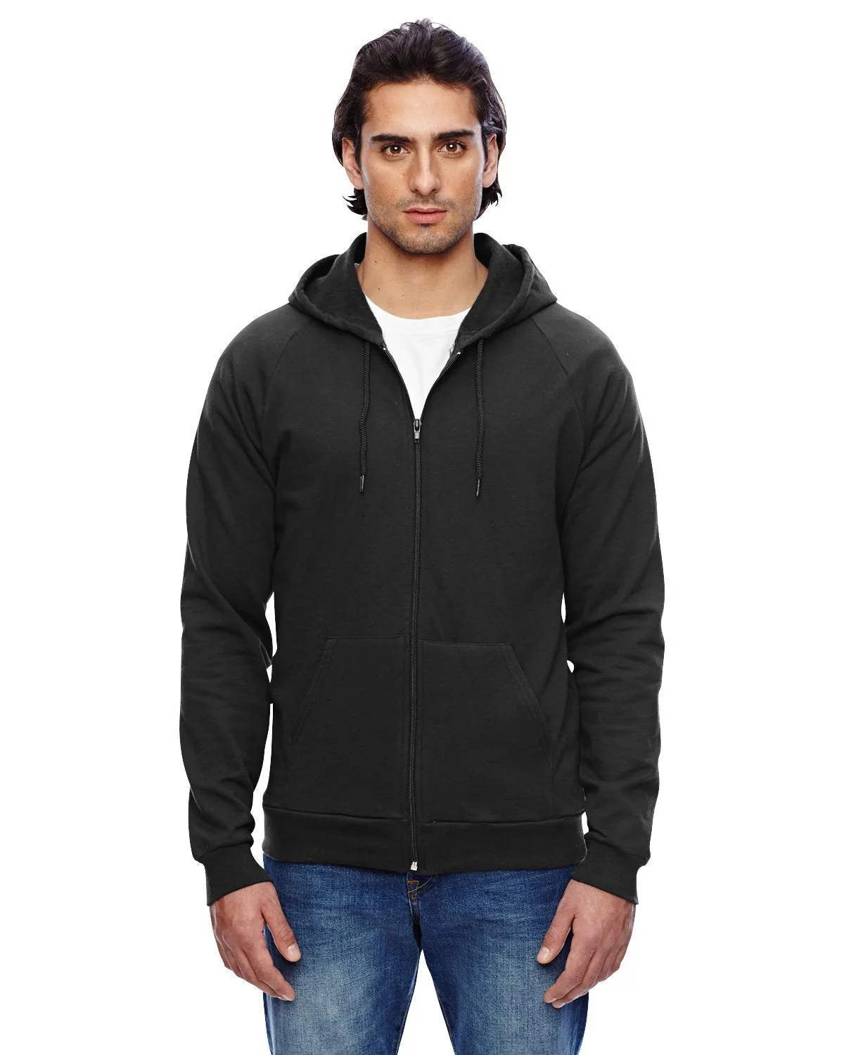 American Apparel 5497W Sweat à capuche unisexe Californie avec fermeture éclair
