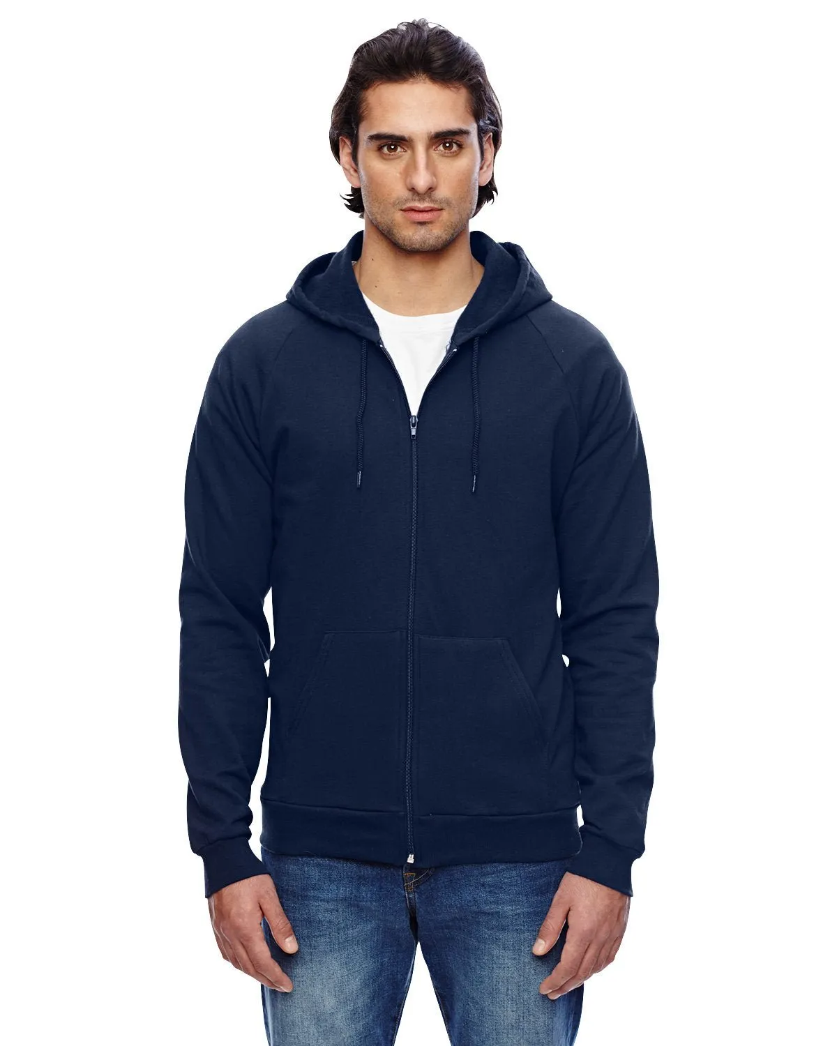 American Apparel 5497W Sweat à capuche unisexe Californie avec fermeture éclair