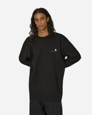 T-shirt manches longues American Script Noir