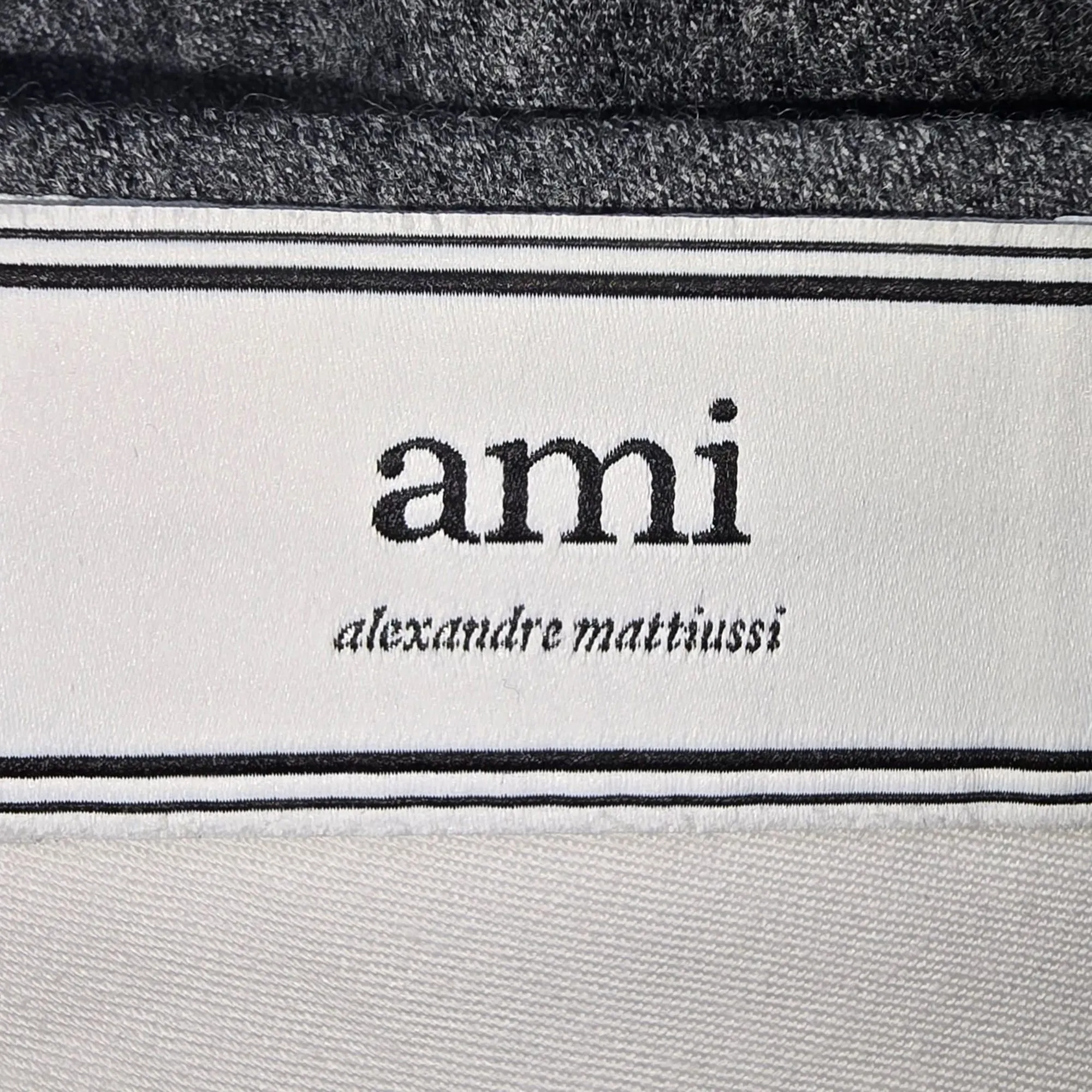 Pantalon Slim-Fit Ami en Laine Grise