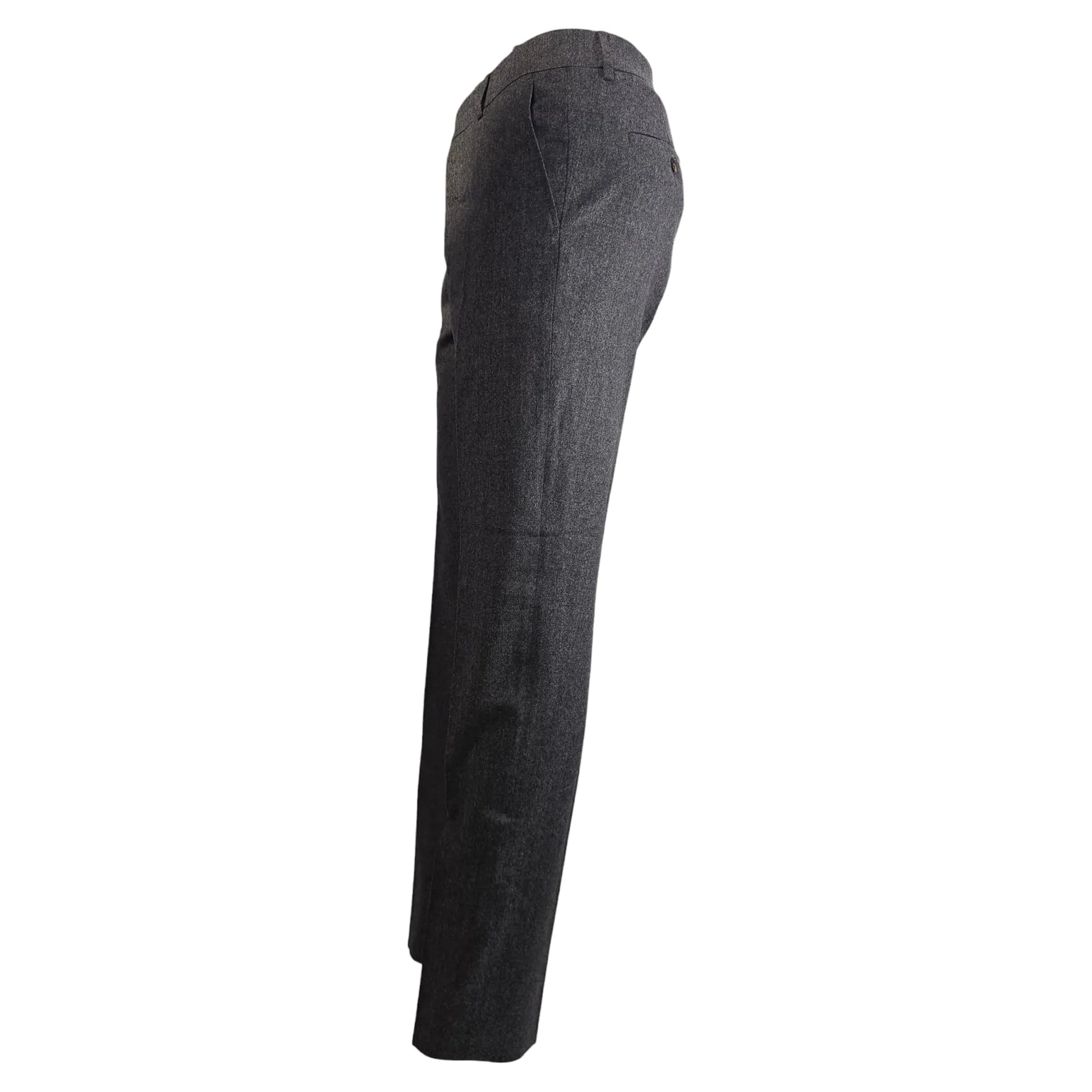 Pantalon Slim-Fit Ami en Laine Grise