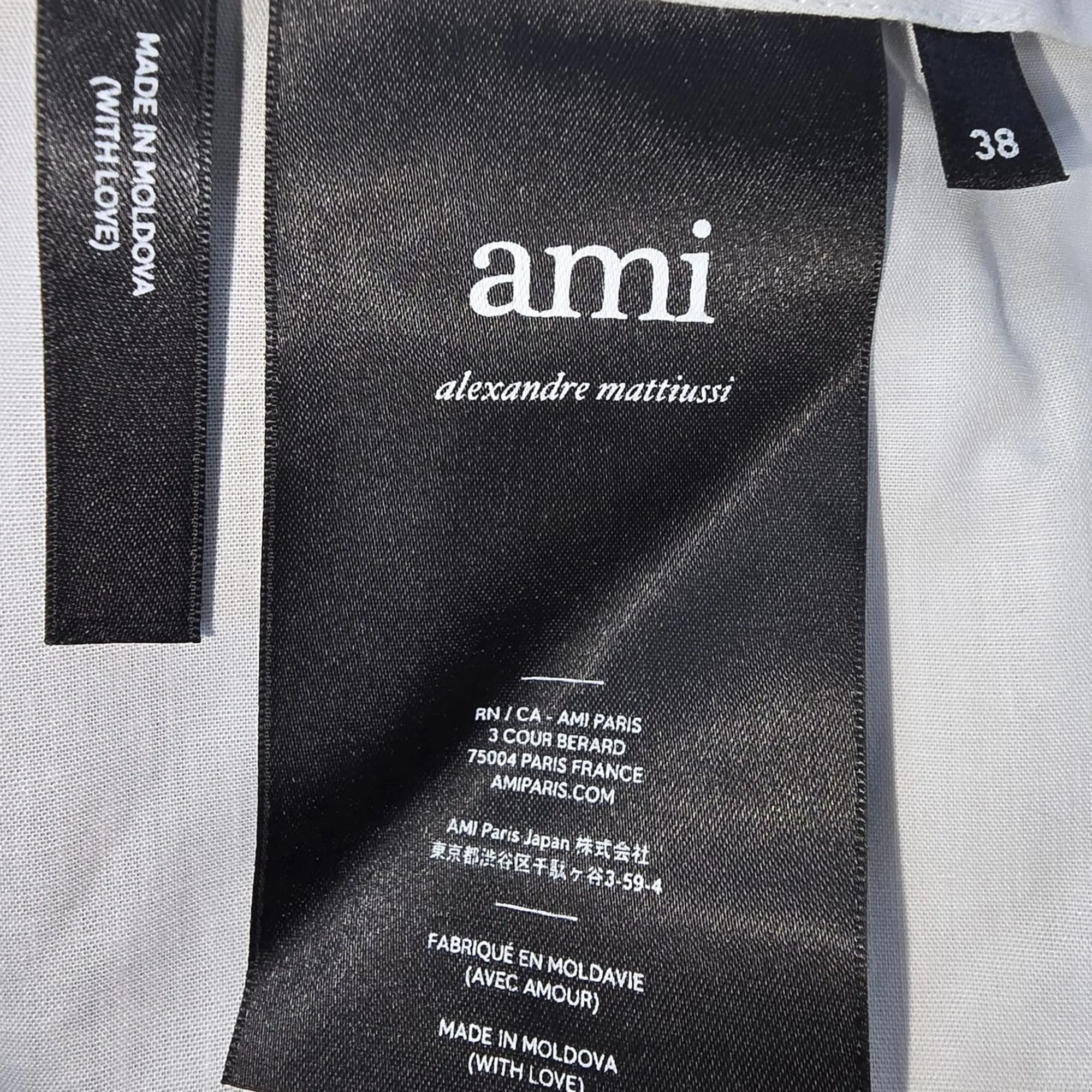 Pantalon Slim-Fit Ami en Laine Grise