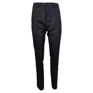 Pantalon Slim-Fit Ami en Laine Bleu Marine