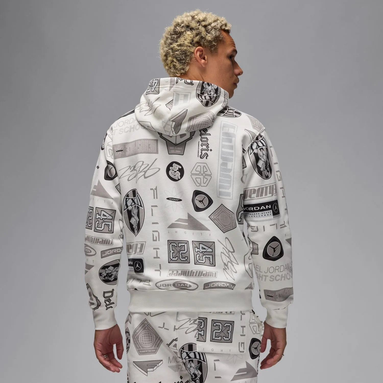 AOP Pull en polaire à capuche - Vêtements pour hommes Jordan