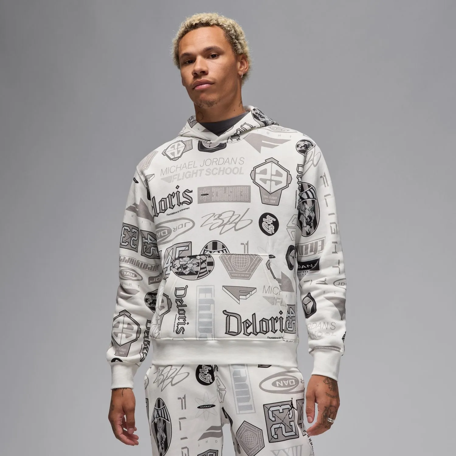 AOP Pull en polaire à capuche - Vêtements pour hommes Jordan