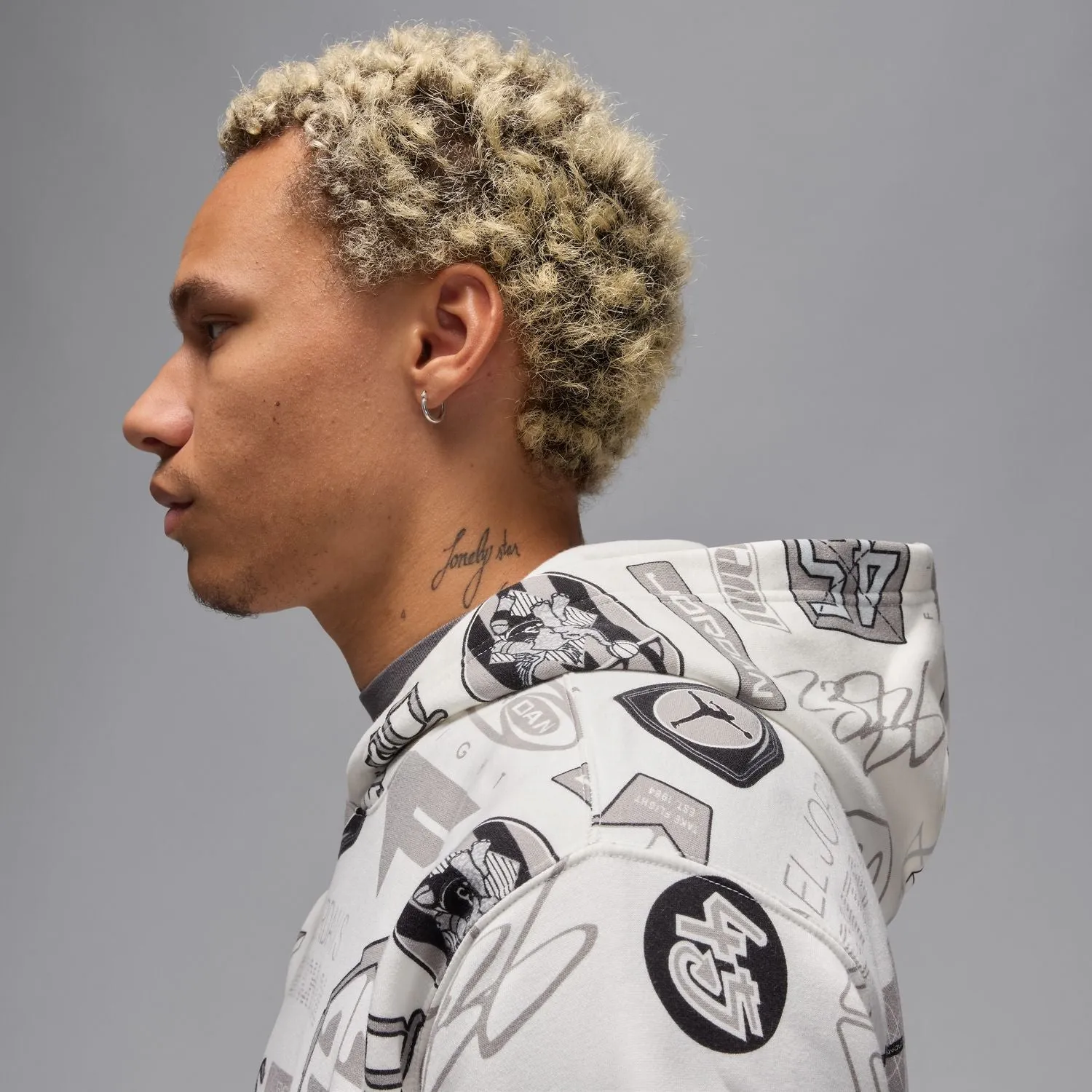 AOP Pull en polaire à capuche - Vêtements pour hommes Jordan