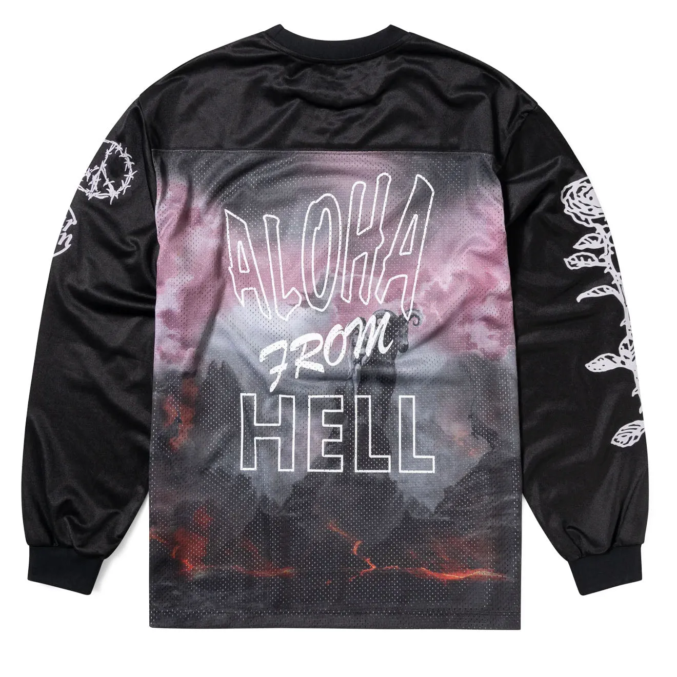 T-shirt manches longues Aries Ramscape Airtex Noir