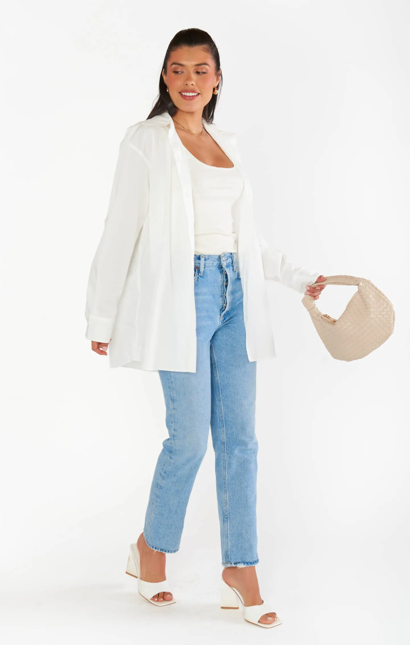 Chemise boutonnée Banks ~ Popeline blanche