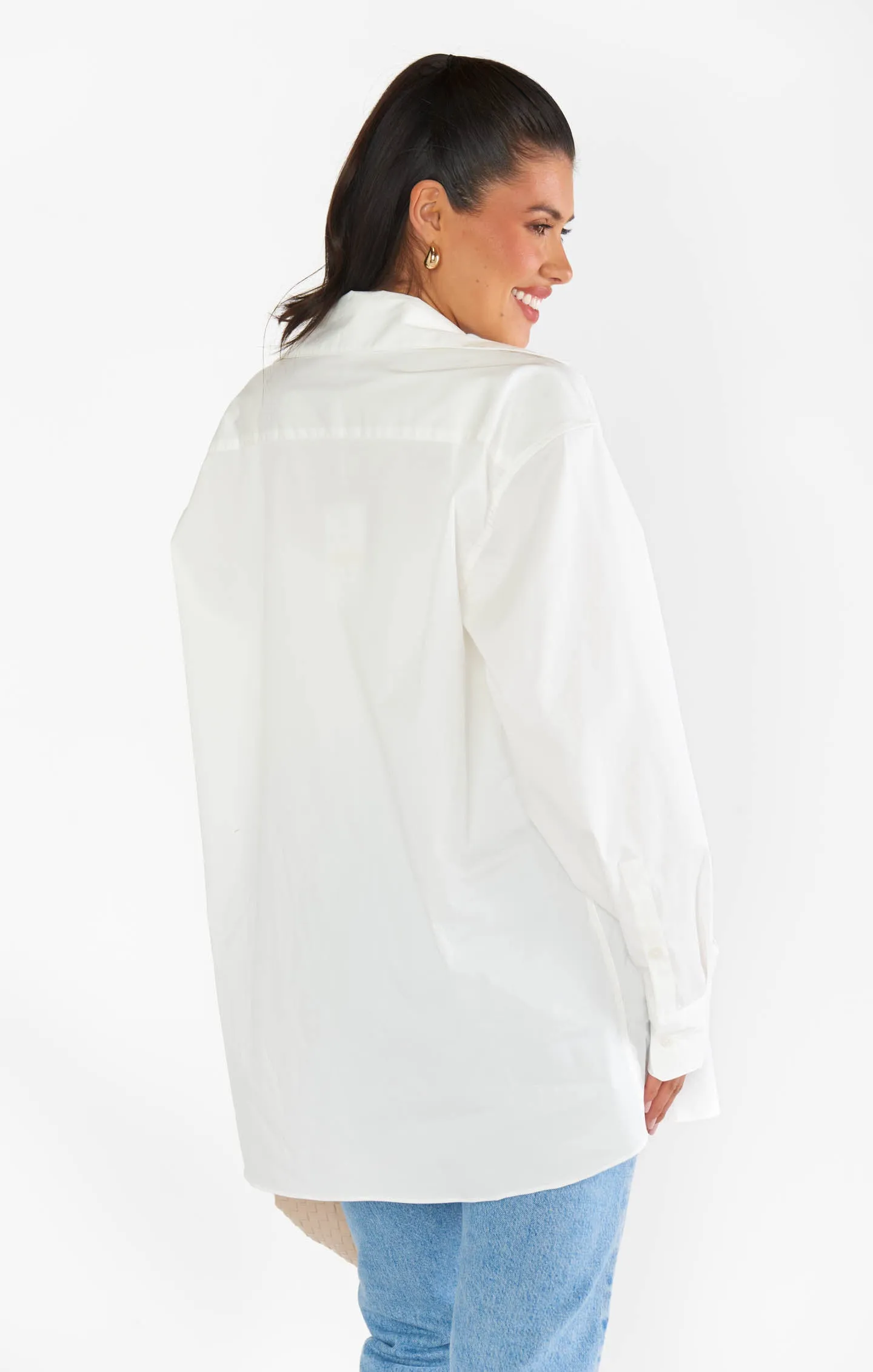 Chemise boutonnée Banks ~ Popeline blanche