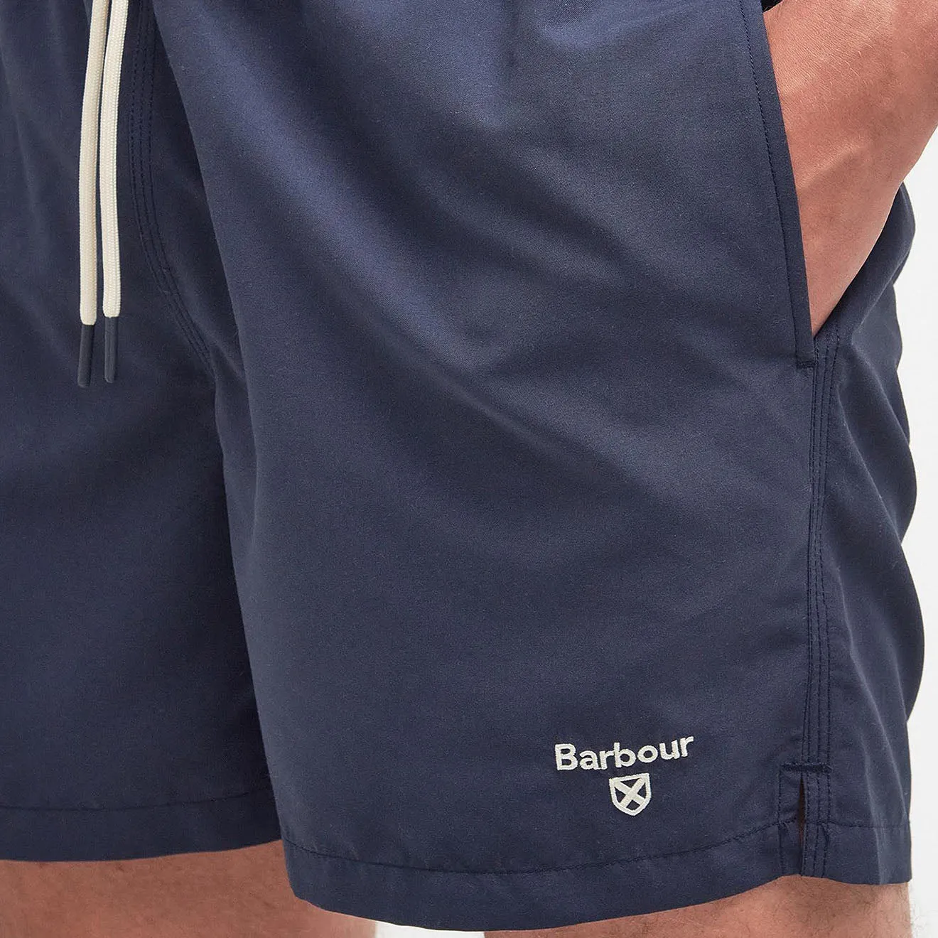 Short de bain à logo Barbour Classique Marine