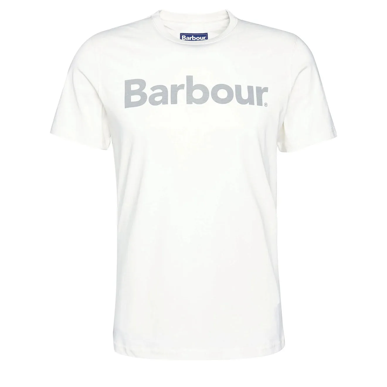 T-shirt à logo Barbour Écru