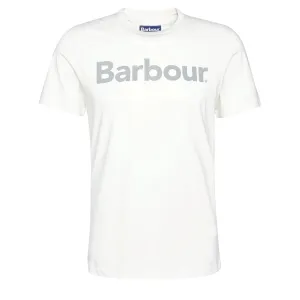 T-shirt à logo Barbour Écru