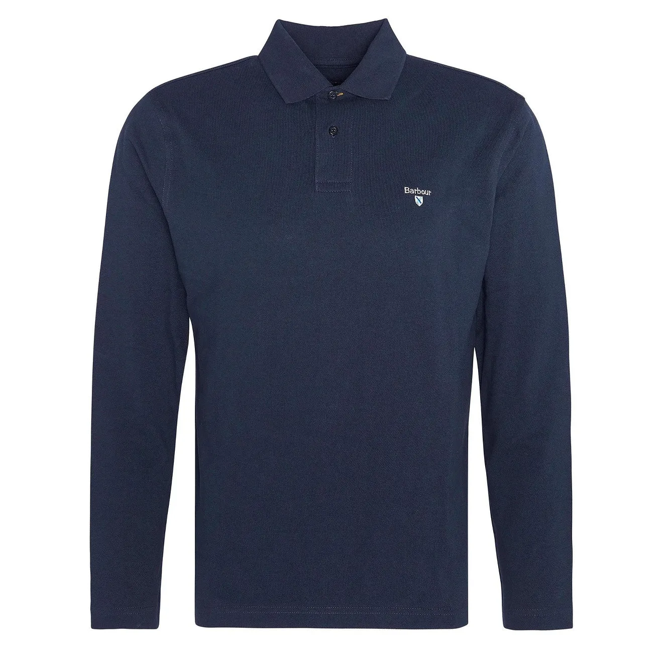 Barbour Polo Original Sport à Manches Longues Sur Mesure Marine