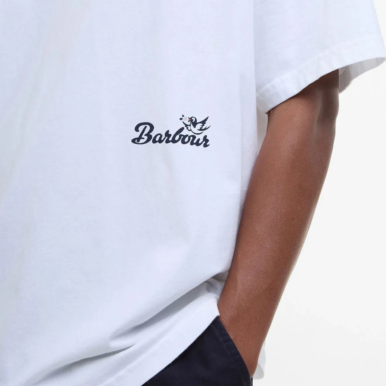 Barbour T-shirt Graphique Régence Blanc