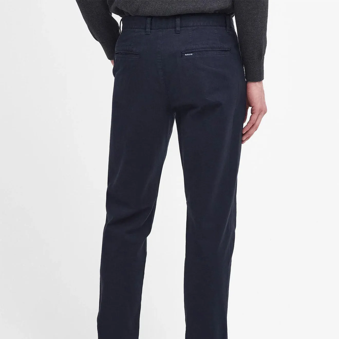 Barbour Pantalon ajusté en sergé stretch lavé Bleu marine foncé
