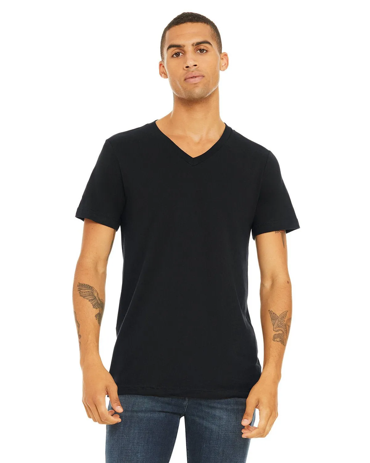 Bella   Canvas 3005 T-shirt col en V unisexe à manches courtes en jersey