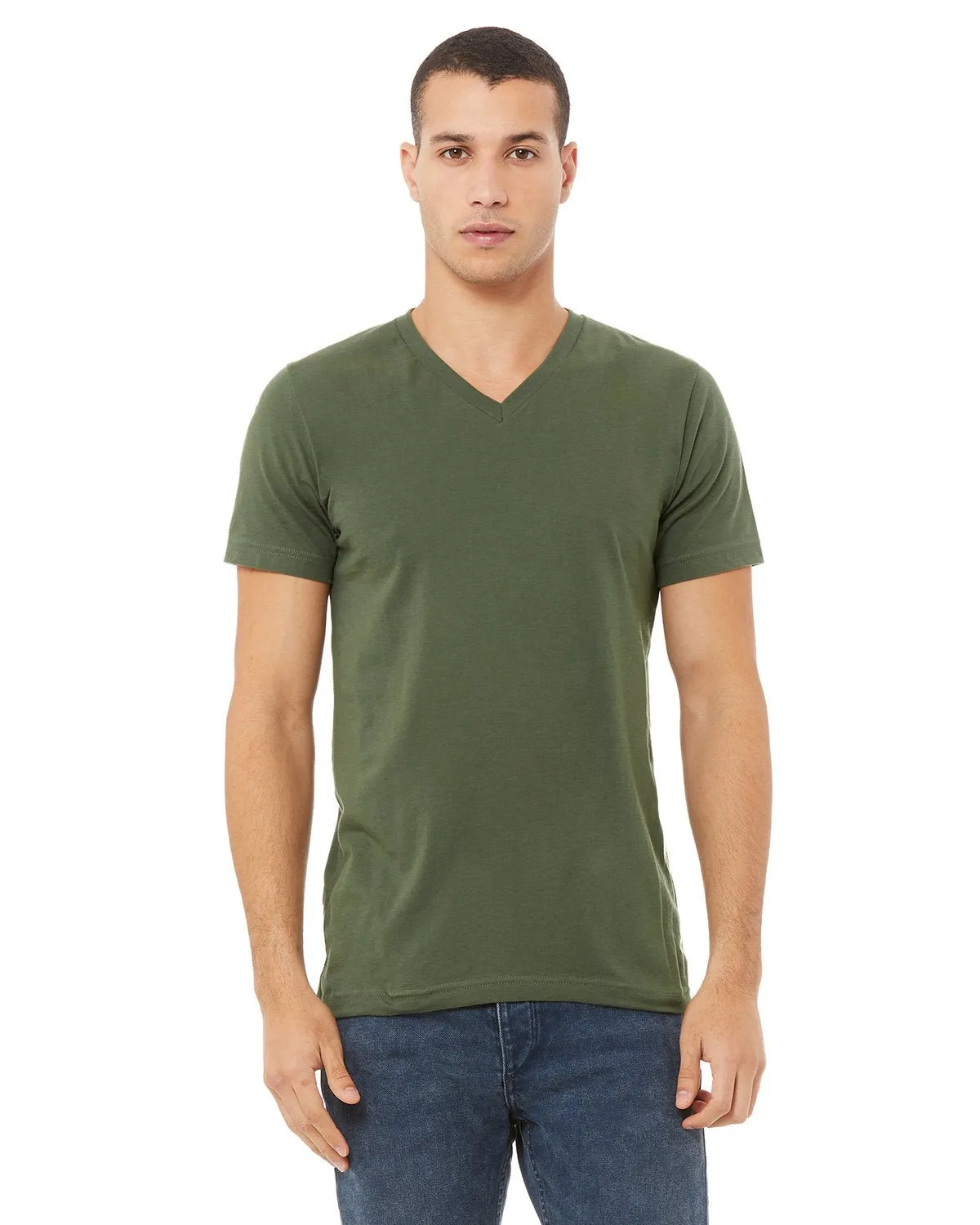 Bella   Canvas 3005 T-shirt col en V unisexe à manches courtes en jersey
