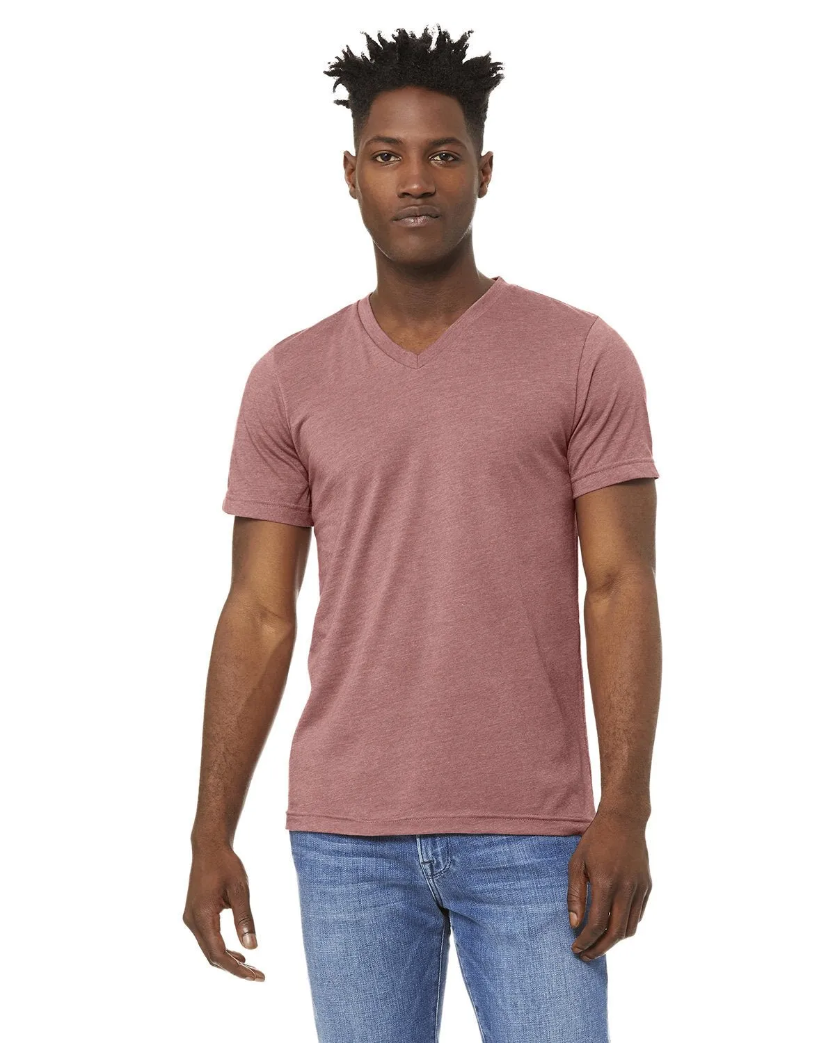 Bella   Canvas 3005 T-shirt col en V unisexe à manches courtes en jersey